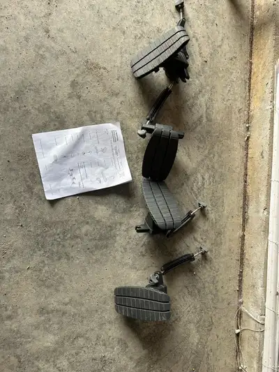 I'm selling a set of Honda kayak holders designed to fit roof rails, providing a secure and convenie...