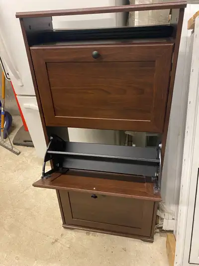 Nice barely used shoe storage cabinet