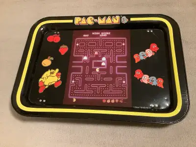 Vintage 80s Pac Man TV Dinner Tray Pacman Video Game Merch, View more