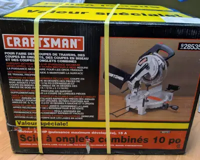10" SEARS CRAFTSMAN COMPOUND MITRE SAW.** NEW, SEALED!!, View more
