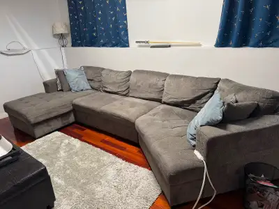 Sectional w/ pullout bed - $700 OBO *Must pick up*, View more
