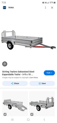5x10 galvanized trailer