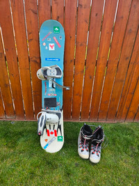 Snowboard with men's size 12 boots