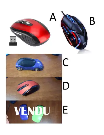 Souris PC sans fils et avec filages (5), View more
