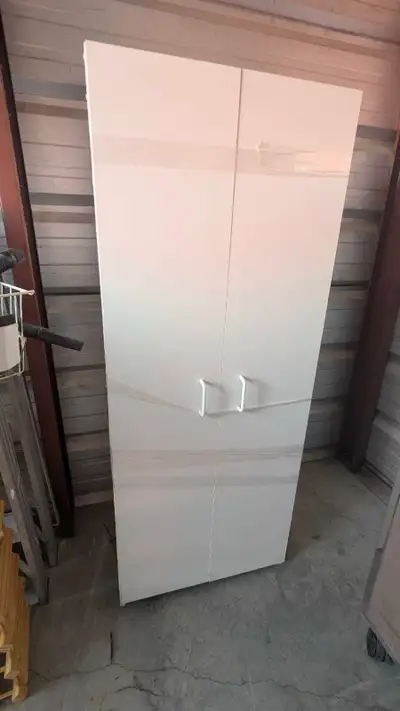 White cabinet with shelves, View more