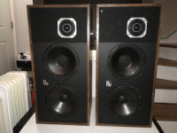 Rare PSB Passif I (Model One) Speakers, Pair, 1970's, Canadian