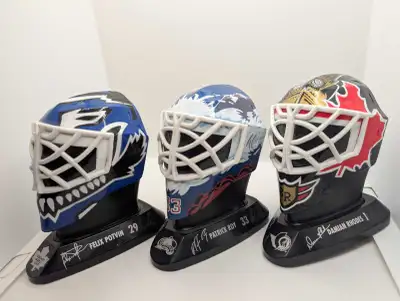 1996 MCDONALDS GOALIE NHL HOCKEY MASKS Felix Potvin, Patrick Roy, View more