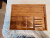 Boîtes de rangement en bois pour ustensiles de cuisine