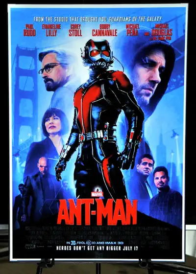 Antman Released On June 29 2015. Worldwide Box Office Total Sales Of Over 519 Million. High Gloss Me...