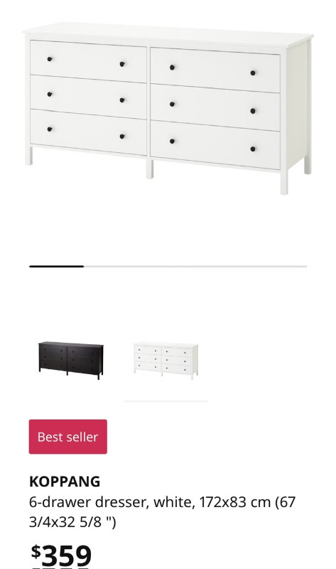 IKEA KOPPANG 6 Drawer Dresser | Dressers & Wardrobes | Calgary | Kijiji