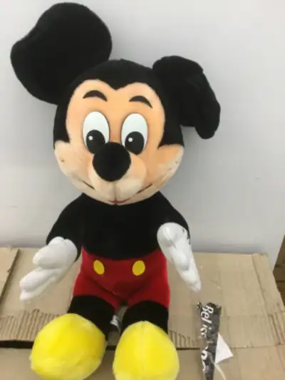 Vintage Mickey Mouse Plush Disney World  Sitting 14”