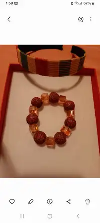 African Bracelet and head band