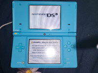 Blue nintendo ds I with 3 games and charger 