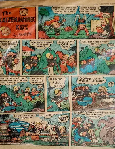 Win nipeg Free press Jun 22 1960 - comic section . great for den decor if you get them framed up . c...