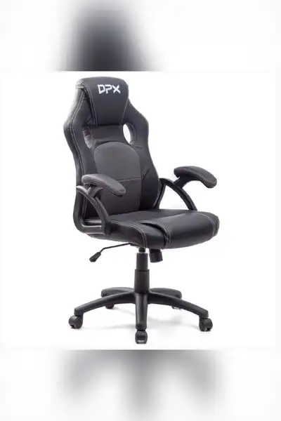 AVAILABLE IN BLACK AND BLUE COLOUR QUALITY LEATHER FAUX SPECS ADJUSTABLE HEIGHT,ERGONOMIC, ARM REST,...