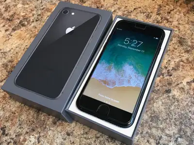 iPhone 8 Space Grey Brand New Condition Unlocked with case, View more