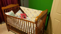 Baby Crib in natural oak 