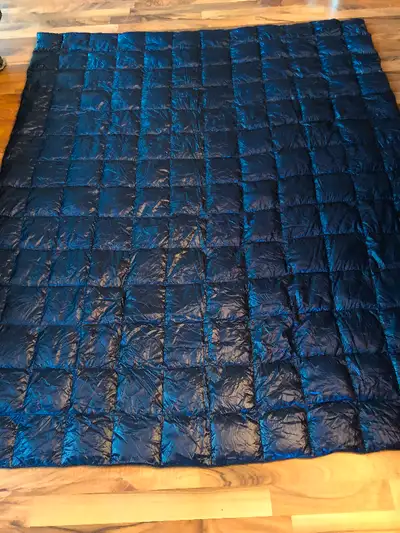 Very Light Weight Down Filled Throw/Blanket 56" X 67" With Bag, View more