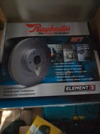 Subaru and Saab Raybestos Element 3 coated rear rotors 2 new