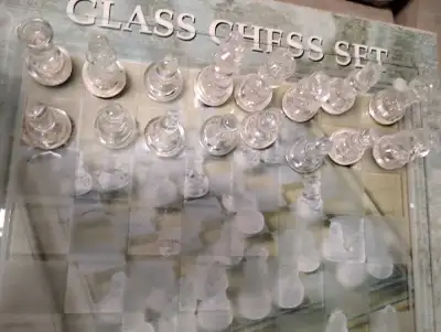 GLASS CHESS SET, View more