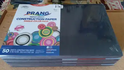Papier pour bricolage noir Medium Weight Construction Paper, View more