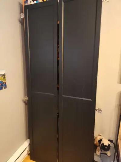 2 portes noires de bibliothèque - Oxberg pour Billy, View more
