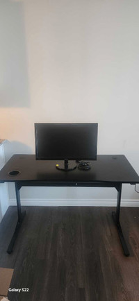 Gaming desk and Asus monitor