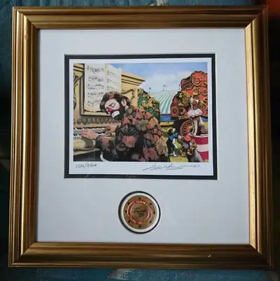 Emmett Kelly "Clown Alley Chorus" Signed by Artist Leighton-Jone, View more