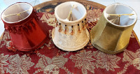 3 Small Lamp Shades