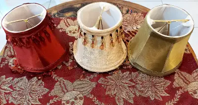 3 Small Lamp Shades, View more