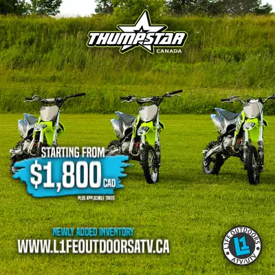 THUMPSTAR MINI BIKES / DIRT BIKES 70CC-140CC, View more