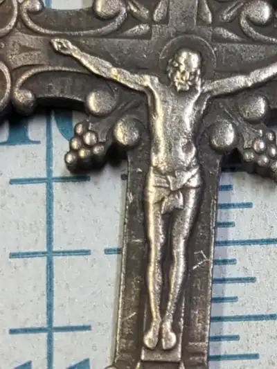 Crucifix necklace pendant dated 1874, View more