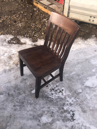 Solid wood dining chairs by TON - $75 per chair 
