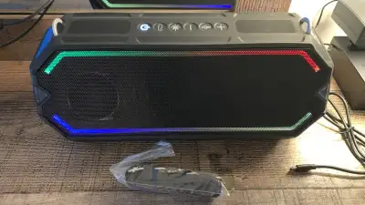 Altec Lansing HydraShock Bluetooth speaker, View more