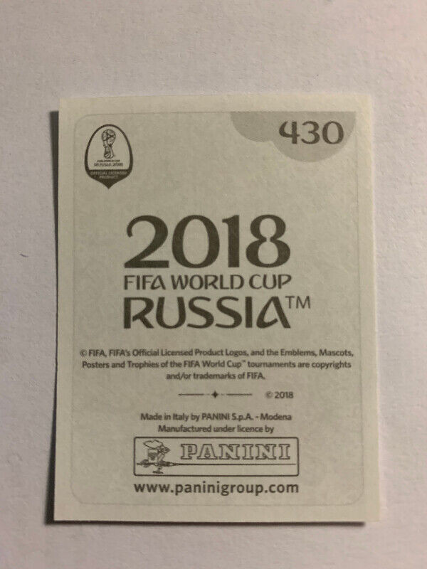 2018 PANINI FIFA WORLD CUP RUSSIA STICKER A.MITROVIC #430 SERBIA dans Art et objets de collection  à Longueuil/Rive Sud - Image 2