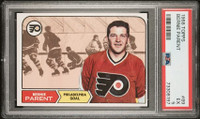 BERNIE PARENT …. 1968-69 Topps …. ROOKIE CARD …. PSA 5