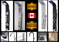 KV&V new thermostatic shower panel tower column system & faucets