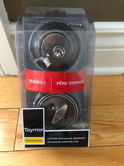 New-Taymor Deadbolt only screwdriver needed to replace exist loc, View more
