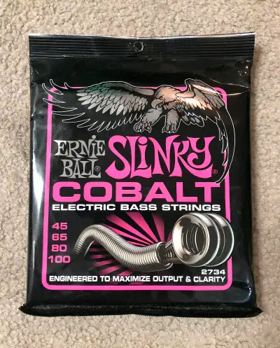 Ernie Ball Cobalt Slinky Bass Guitar Strings, View more