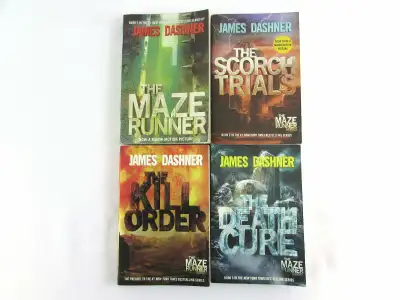 set of 4 books by JAMES DASHNER in the MAZE RUNNER series, View more