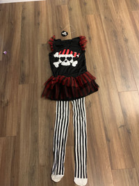 Girls Pirate Dress and Stockings - Age 8-10