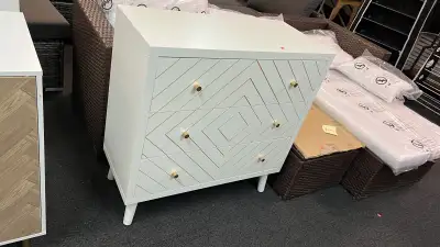 3 Drawer Dresser for Bedroom, Mid Century Modern Chest of Drawer, View more