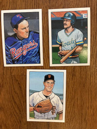 1990 Bowman Ryan, Yount and Clark Sweepstakes Art cards