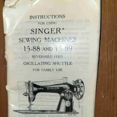 Antique Singer Treadle Sewing Machine, View more