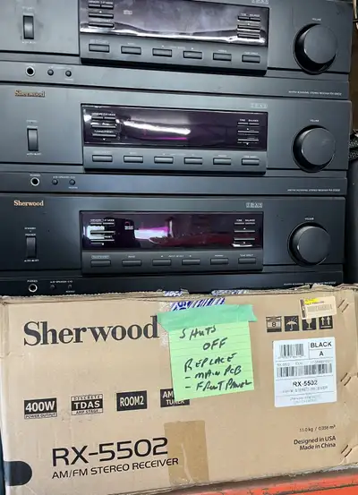 4 RX5502 receivers for parts or repair, View more