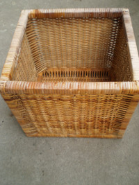 Wicker Cube Basket Storage