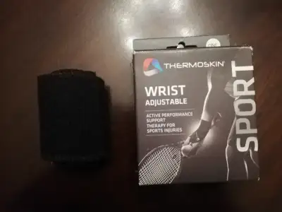 Tandem Sport Thermoskin Wrist Wrap injury support One Size Black, View more