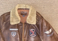 Vintage Aviator Leather Jacket