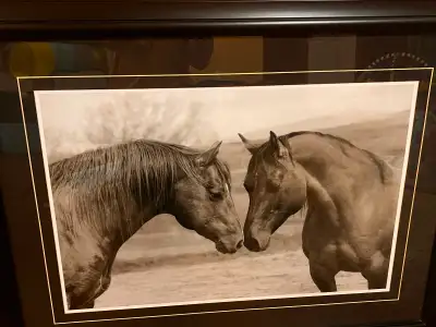 Beautiful Horse Wall Art with Black Frame, View more