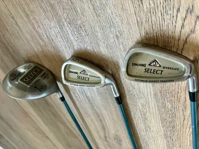 Spalding golf clubs - used, View more